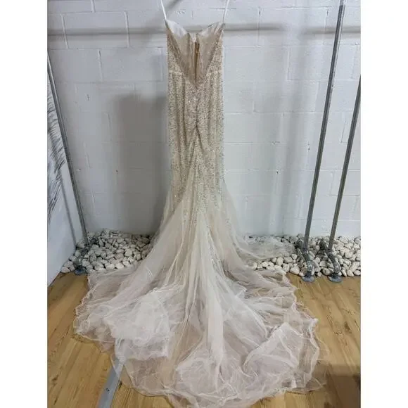 Inbal Dror "Bridal Fall 2017" Rhinestone Studded Maxi Mermaid Wedding Dress